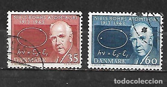 Sellos: 1963: Serie &rdquo;L Aniversario de la teor&iacute;a at&oacute;mica del f&iacute;sico Niels Bohr, 1885 - 1962&rdquo; (usado)