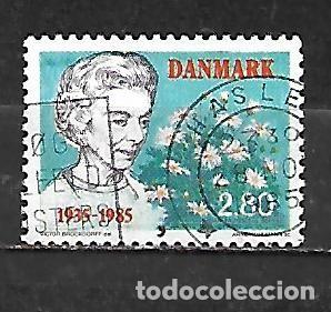 Sellos: 1985: 50 Aniversario de la llegada de la reina Ingrid a Dinamarca (usado)