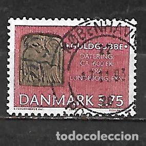 Sellos: 1993: Arqueolog&iacute;a. Figuras antropom&oacute;rficas de oro - Lundeborg. 600 dC (usado)