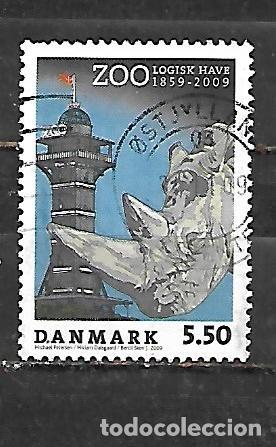 Sellos: 2009: 150 Aniversario del zoo de Copenhague - Rinoceronte blanco (usado)