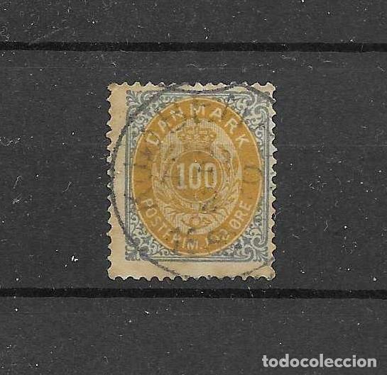 Sellos: Sello usado de Dinamarca de 1875-903. Clave y dentado especial