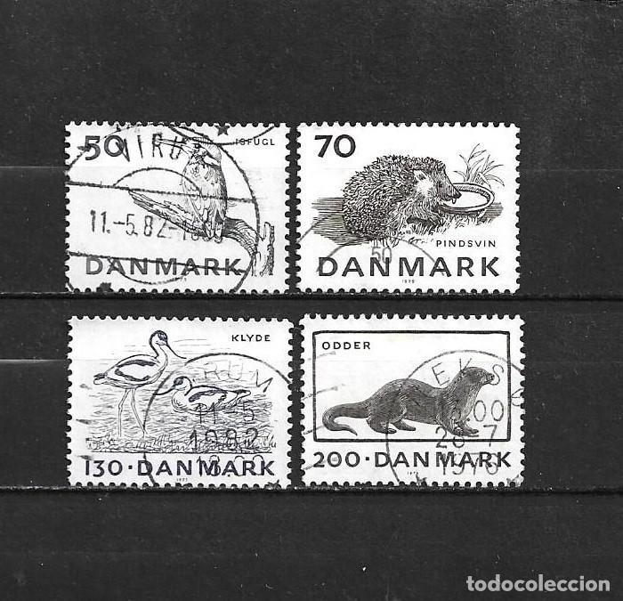Sellos: Dinamarca, 1975, animales protegidos, yvert 608-611, usados, completa