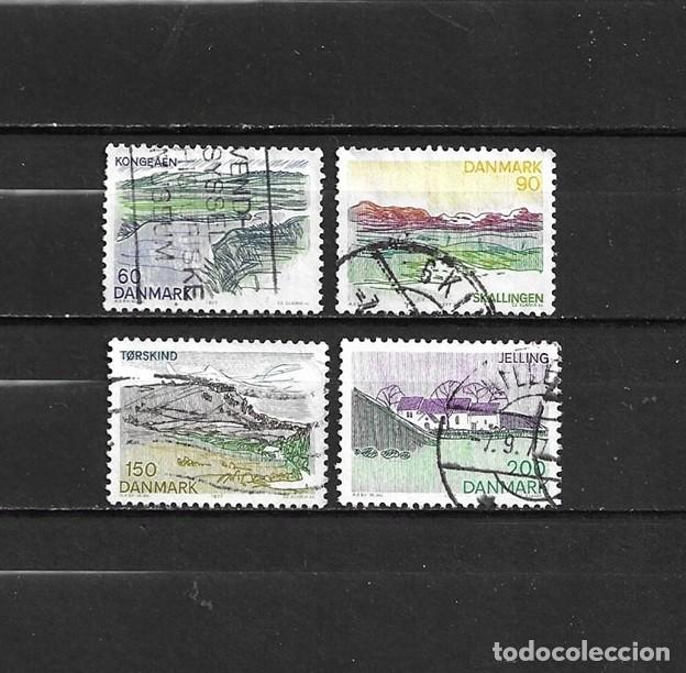 Sellos: Dinamarca, 1977, paisajes de Jutlandia, yvert 642-645, usados, completa