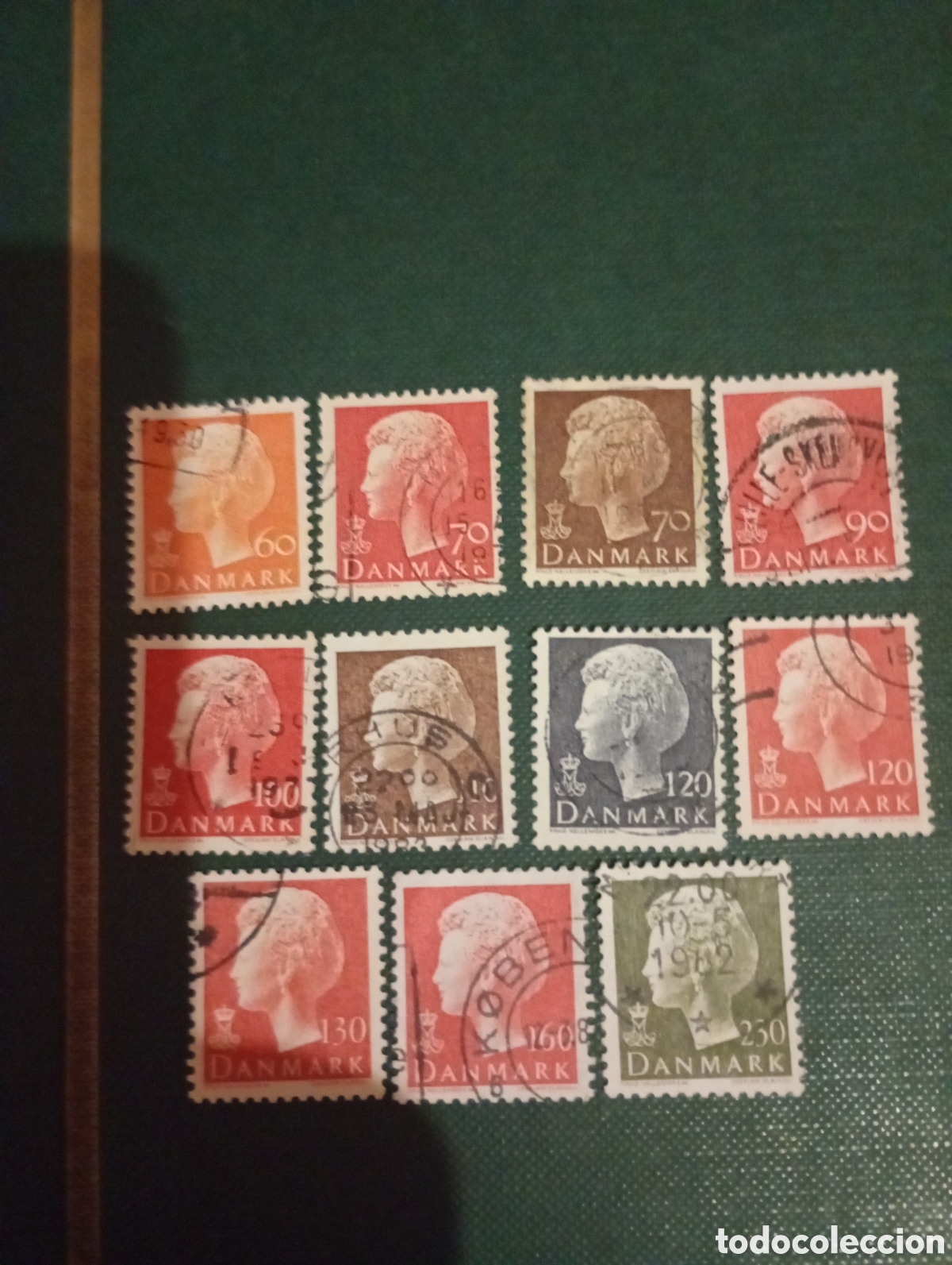 Stamps: Dinamarca Reina Margarita 1974-1981