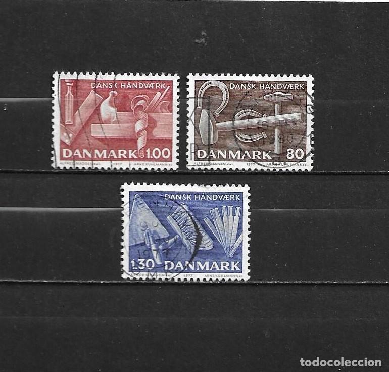 Briefmarken: Dinamarca, 1977, artesan&iacute;a, yvert 646-648, usados, completa