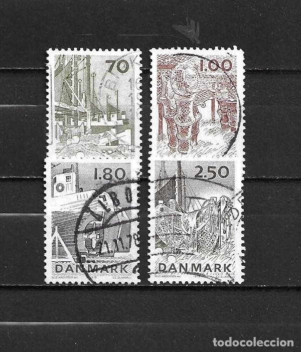 Selos: Dinamarca, 1978, industria de la pesca, yvert 669-672, usados, completa