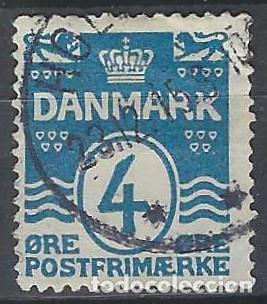 Briefmarken: DINAMARCA 1905 - S. B&Aacute;SICA, OLAS, AZUL - USADO