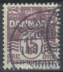 Briefmarken: DINAMARCA 1905 - S. B&Aacute;SICA, OLAS, P&Uacute;RPURA PARDUZCO - USADO