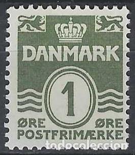 Briefmarken: DINAMARCA 1937 - S. B&Aacute;SICA, OLAS, NEGRO VERDOSO - MSG