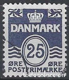 Briefmarken: DINAMARCA 1990 - S. B&Aacute;SICA, OLAS, AZUL OSCURO - USADO