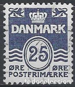Briefmarken: DINAMARCA 1990 - S. B&Aacute;SICA, OLAS, AZUL OSCURO - USADO