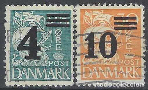Briefmarken: DINAMARCA 1934 - CARABELAS, S.COMPLETA, SOBRECARGADOS - USADOS