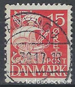 Briefmarken: DINAMARCA 1927 - CARABELA, ROJO - USADO