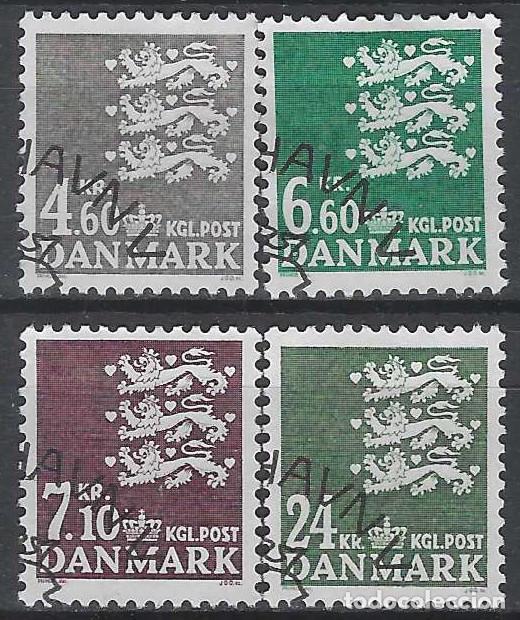 Timbres: DINAMARCA 1988 - ESCUDO NACIONAL, S.COMPLETA - USADOS