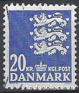 Selos: DINAMARCA 2007 - ESCUDO NACIONAL, AZUL - USADO