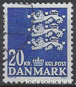 Selos: DINAMARCA 2007 - ESCUDO NACIONAL, AZUL - USADO