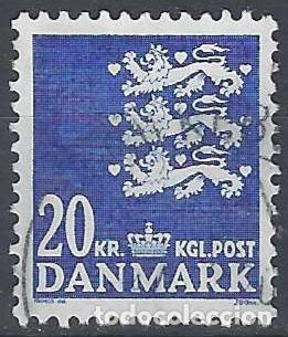 Selos: DINAMARCA 2007 - ESCUDO NACIONAL, AZUL - USADO