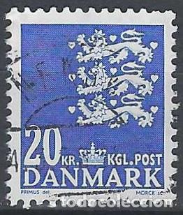 Briefmarken: DINAMARCA 2007 - ESCUDO NACIONAL, AZUL - USADO