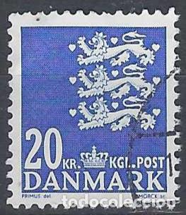 Stamps: DINAMARCA 2007 - ESCUDO NACIONAL, AZUL - USADO