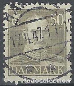 Briefmarken: DINAMARCA 1945 - REY CHRISTIAN X, GRIS - USADO