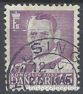 Selos: DINAMARCA 1948-59 - REY FREDERIK IX, VIOLETA CLARO - USADO