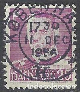 Briefmarken: DINAMARCA 1948-59 - REY FREDERIK IX, VIOLETA - USADO