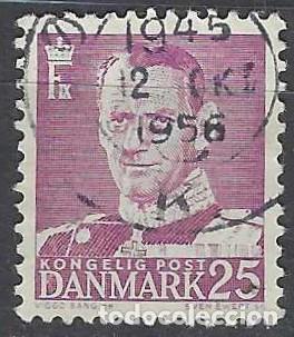Francobolli: DINAMARCA 1948-59 - REY FREDERIK IX, VIOLETA - USADO