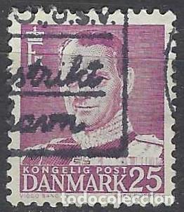 Briefmarken: DINAMARCA 1948-59 - REY FREDERIK IX, VIOLETA - USADO