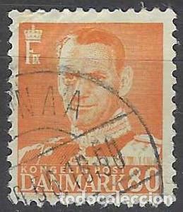 Briefmarken: DINAMARCA 1942-53 - REY FREDERIK IX, NARANJA - USADO