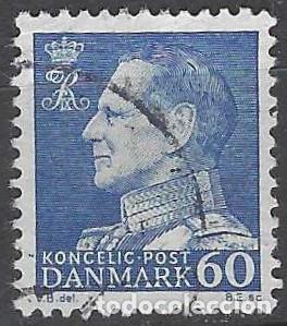 Briefmarken: DINAMARCA 1961-62 - REY FREDERIK IX, AZUL - USADO