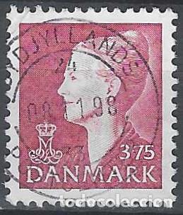 Stamps: DINAMARCA 1997 - REINA MARGARITA II, ROJO - USADO