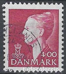 Selos: DINAMARCA 1999 - REINA MARGARITA II, ROJO - USADO
