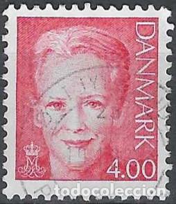 Selos: DINAMARCA 2000 - REINA MARGARITA II, ROJO - USADO