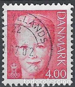 Selos: DINAMARCA 2000 - REINA MARGARITA II, ROJO - USADO