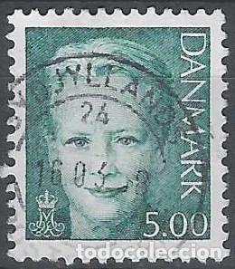 Briefmarken: DINAMARCA 2000 - REINA MARGARITA II, VERDE - USADO