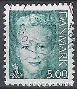 Selos: DINAMARCA 2000 - REINA MARGARITA II, VERDE - USADO