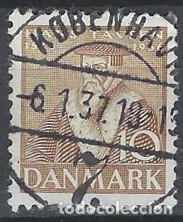 Francobolli: DINAMARCA 1935 - PERSONAJES, MARR&Oacute;N - USADO