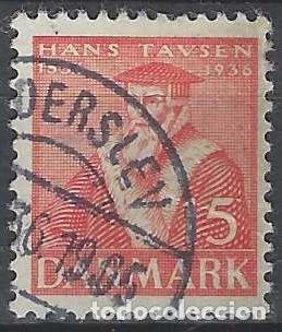 Selos: DINAMARCA 1935 - PERSONAJES, ROJO - USADO