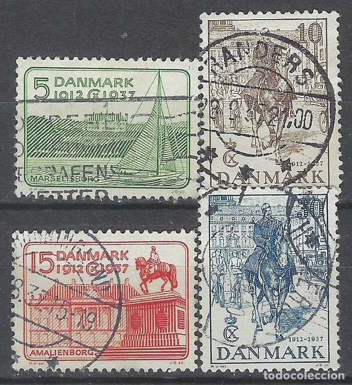 Stamps: DINAMARCA 1937 - 25&ordm; ANIV. DE LA CORONACI&Oacute;N DEL REY CHRISTIAN X, S.COMPLETA - USADOS