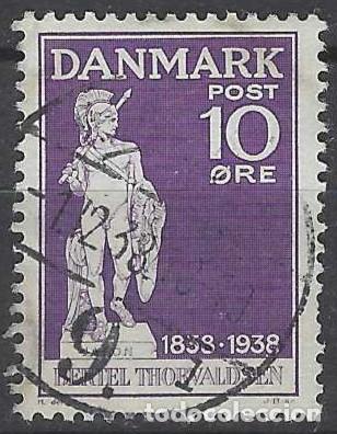Selos: DINAMARCA 1938 - ESTATUA DE JAS&Oacute;N DE BERTEL THORVALDSEN - USADO