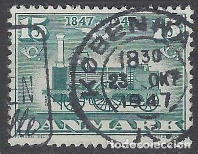 Stamps: DINAMARCA 1947 - LOCOMOTAS DANESAS, &rdquo;1A1 N2 ODIN&rdquo; 1847 - USADO