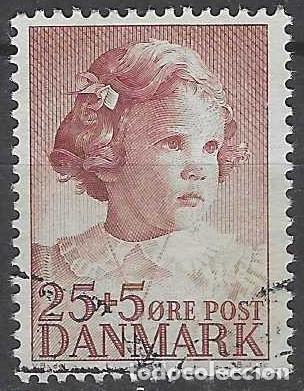 Stamps: DINAMARCA 1950 - FUNDACI&Oacute;N PARA LA PROTECCI&Oacute;N DE LA INFANCIA, PRINCESA ANA MAR&Iacute;A - USADO