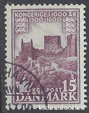Stamps: DINAMARCA 1954-56 - MILENARIO DEL REINO DE DINAMARCA, RUINAS DE CASTILLO - USADO