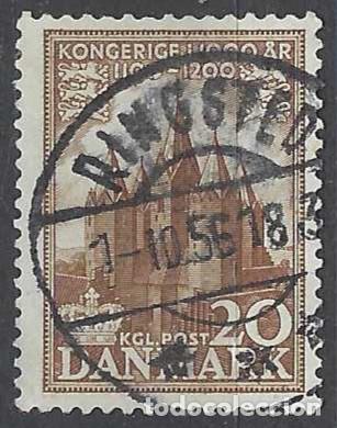 Selos: DINAMARCA 1953-54 - MILENARIO DEL REINO DE DINAMARCA, IGLESIA DE KALUNDBORG - USADO