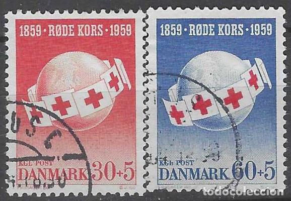 Selos: DINAMARCA 1959 - CENTENARIO DE LA IDEA DE UNA CRUZ ROJA INTERNACIONAL, S.COMPLETA - USADOS