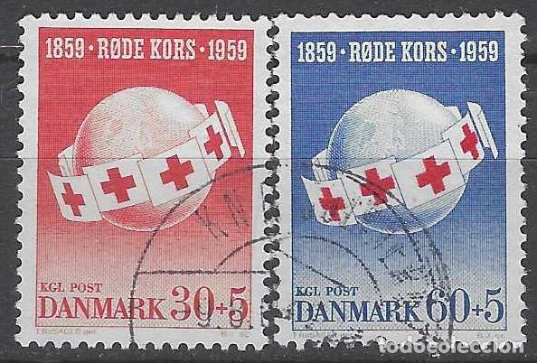 Timbres: DINAMARCA 1959 - CENTENARIO DE LA IDEA DE UNA CRUZ ROJA INTERNACIONAL, S.COMPLETA - USADOS