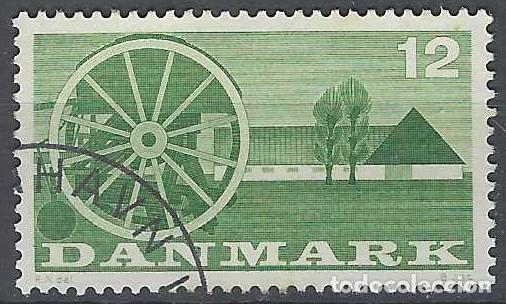 Briefmarken: DINAMARCA 1960 - AGRICULTURA, RUEDA DE CARRETA - USADO