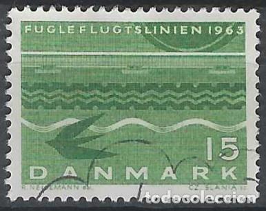 Briefmarken: DINAMARCA 1963 - INAUGURACI&Oacute;N DE LA L&Iacute;NEA FERROVIARIA &rdquo;P&Aacute;JARO VOLADOR&rdquo; A ALEMANIA- USADO