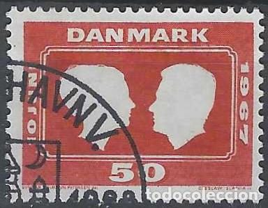 Briefmarken: DINAMARCA 1967 - BODA REAL DE LA PRINCESA MARGARITA II CON EL PR&Iacute;NCIPE HENRI - USADO