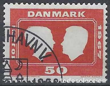 Stamps: DINAMARCA 1967 - BODA REAL DE LA PRINCESA MARGARITA II CON EL PR&Iacute;NCIPE HENRI - USADO